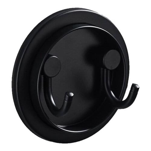 304 Stainless Steel Black Folding Shrink Creative Hat Wall Hook Behind Door Single/Double Coat Hook