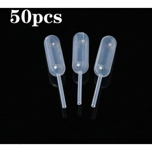 50pcs Pipettes Droppers For Sauce Ketchup Jam DIY Cupcakes Dessert Pastries Macaron Stuffed Dispenser Disposable Transfer 4ml