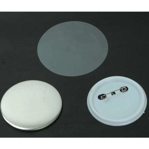 75mm DIY Badge Button Pins Blank Raw Material pins buttons badges supplies parts 100PCS