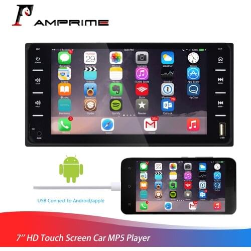 AMPrime 2 din Car Radio Autoradio 7'' Touch Car MP5 Player For Toyota Corolla Audio Player Bluetooth Android/Iphone Mirror Link
