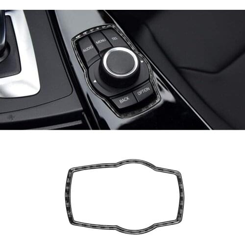 Compatible with Carbon Fiber Car Multimedia Frame Decorative Sticker for BMW 3 4 Series GT F30 F32 F34 F36 2013 - 2019