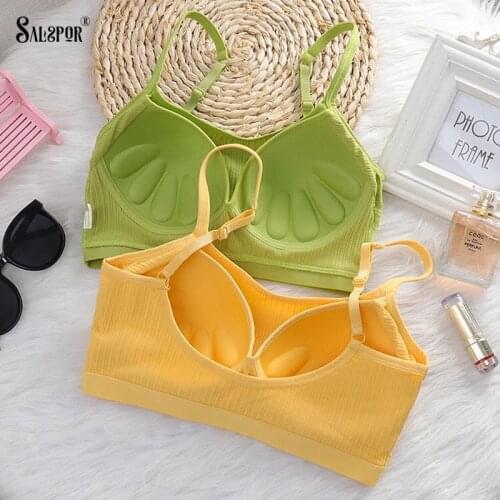 Women Sport Bra Sexy U-Shaped Back Tube Top Seamless Push Up Bralette Lingerie Solid Wireless All-Match Underwear