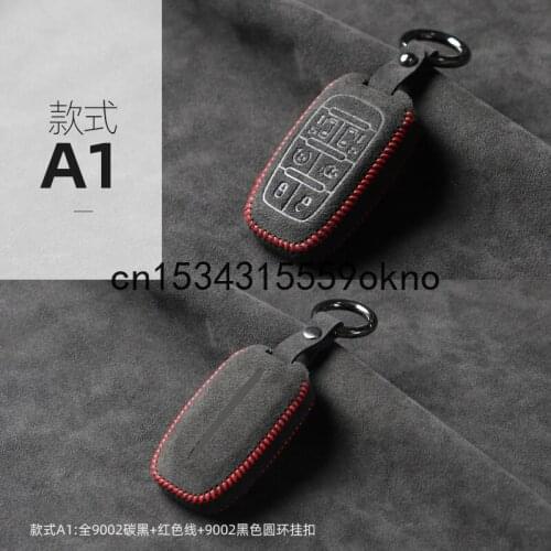 Key Bag For Chrysler Grand Voyager PHEV Key Case Cover Ring Alcantara Accessories