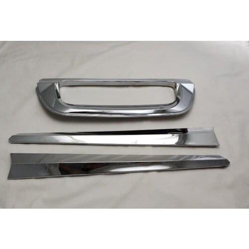 2017 Chrome Tail Gate Cover For Isuzu d-max 2016 Accessories Rear Gate Trim For Isuzu D-max 2016 Car Styling Chrome Parts