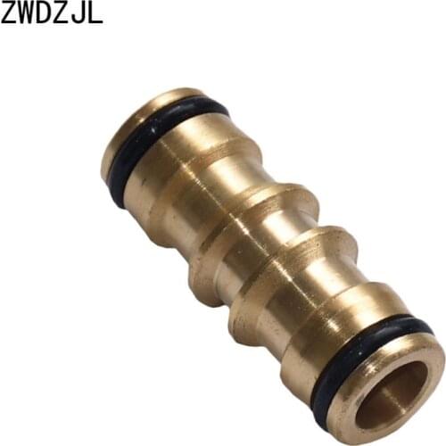 Brass 2 way Quick Connector Garden tap 5/8 adapter Garden Irrigation Connector Extension joint Adapter 15pcs
