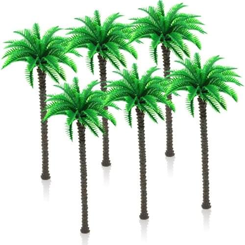 16cm Mini Landscape Scenery Faux Coconut Trees Model Trees Palm