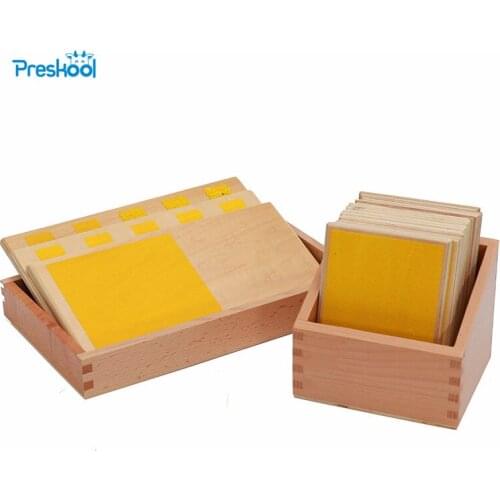 Montessori Sensorial Touch Boards Rough & Smooth Boards with Box Early Childhood Education Preschool Kids Brinquedos Juguetes