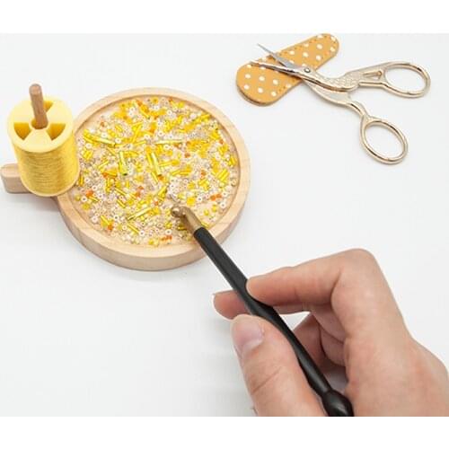 Home Decoration Crafts DIY Wood Weaving Beading Loom Kit Bracelet Jewelry Making Handmade Knitting Tools New