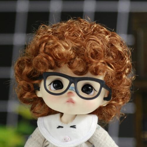 New 1/8 BJD Doll Wig Soft synthetic Mohair Fashion curly short hair for doll OB11 BJD SD doll accessories doll hair