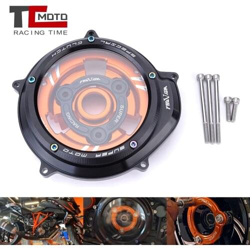 Engine Transparent Clutch Cover Guard For KTM 1290 Superduke R S T GT 2015-2019 2018 2017 2016 1090 1050 1190 Adventure/R
