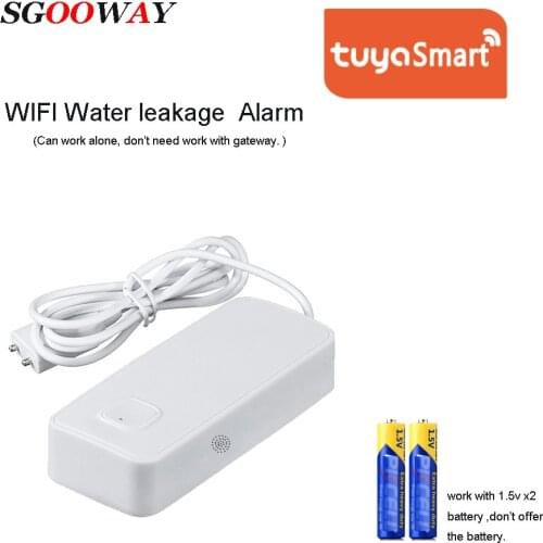 Sgooway Tuya Smart life WIFI Water Leak Alarm Support Alexa Google Home
