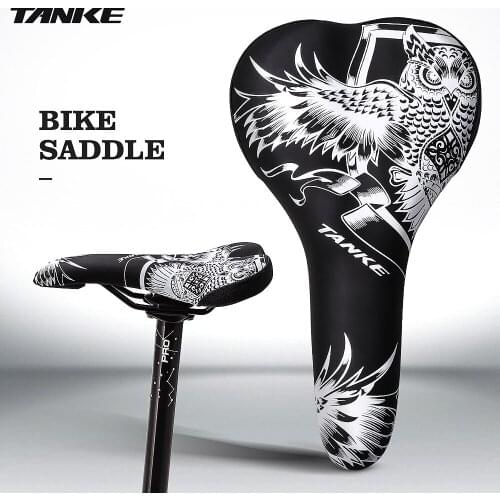 TANKE MTB Road bike Saddle Bicycle Cushion Cover Thickened Comfort Ultra Mountain Bike Racing Saddle PU Breathable Soft Seat Cus
