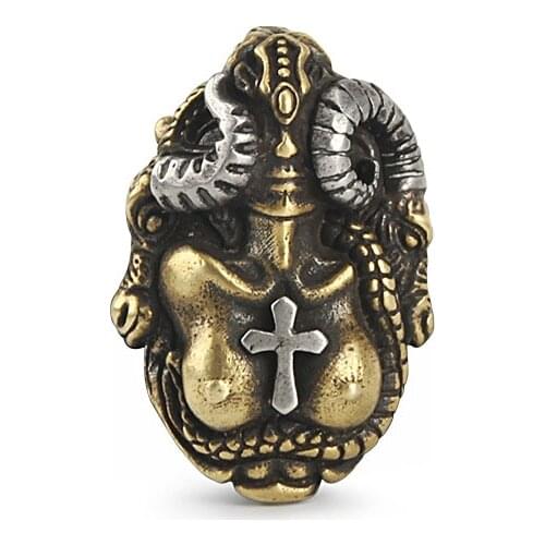 Vintage Color DIY Bead Paracord Rope Bead Car Keyring Zipper Pendant Accessories