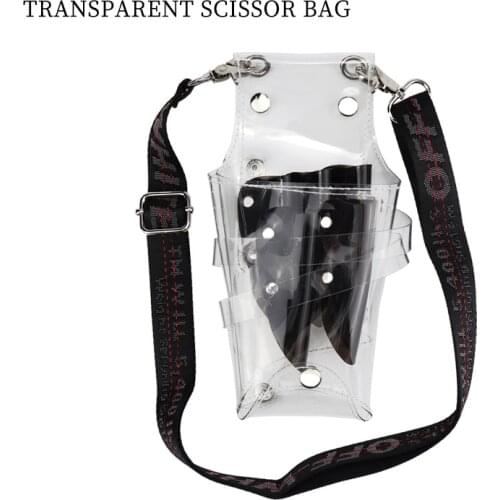 High Quality Transparent Pvc Scissors Pouches Barber Bags Hairdressing Tool Pouch Case