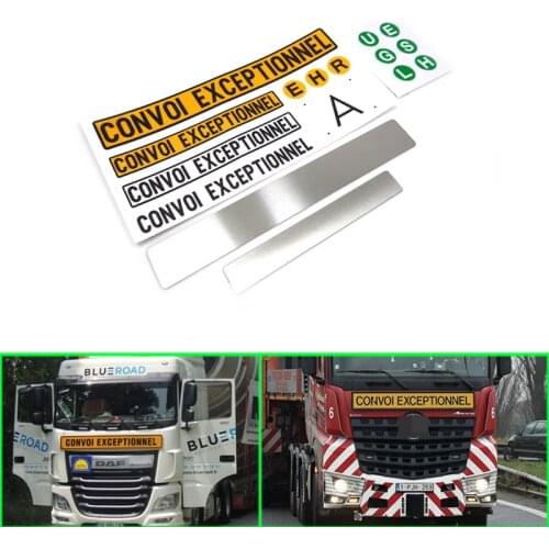 Signage Logo Decoration for 1/14 Tamiya RC Truck Trailer Tipper Scania MAN Benz Actros Volvo Car Diy Parts