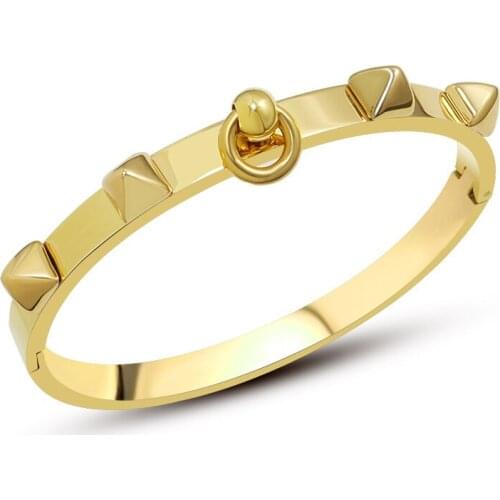 Stainless Steel Irregular Punk Bracelet Gold Hip Hop On The Designer Gift For Women Gothic Style Necklace Accessories Jewelry