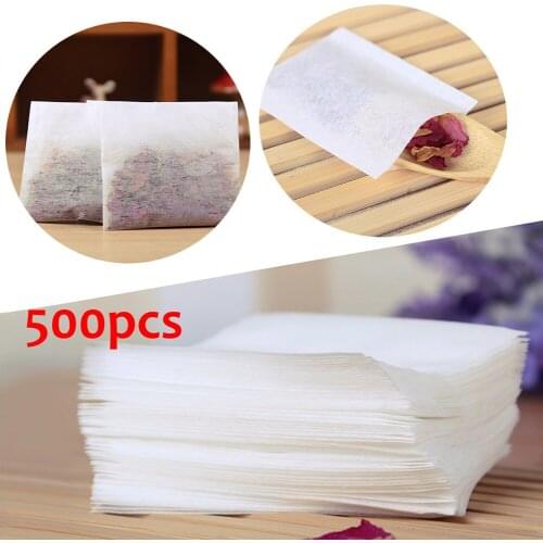 2.17x2.44 Empty Teabags String Heat Seal Filter Paper Tea Bag White Sets