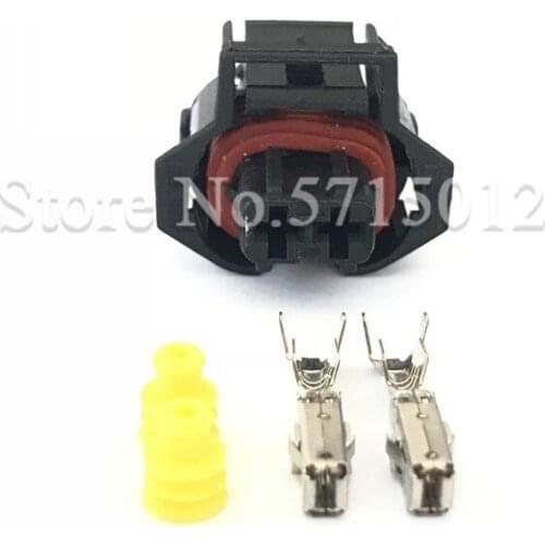 2 pin 936059-1 Female Electronic Diesel Common Rail Injector Crankshaft Sensor Plug For Bosch
