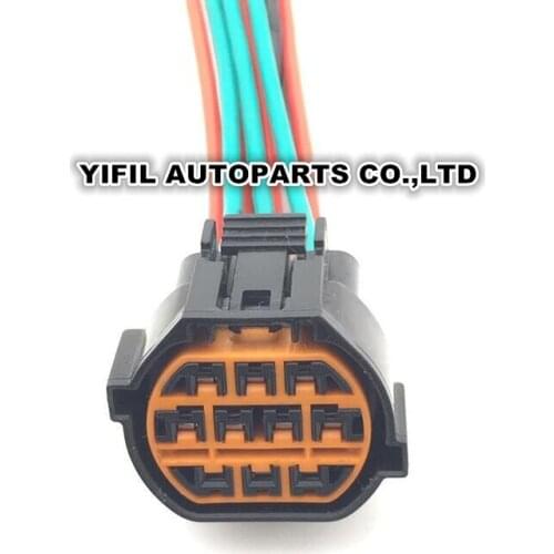 2pcs/lot 10 Pin/Way Female Headlamps LED Car Socket Headlight Connector Plug Wire Harness Cable For Hyundai IX35 KIA K2 K3 K5