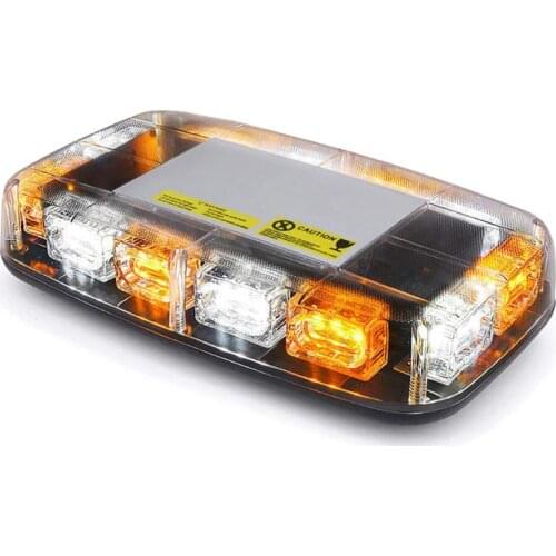30W White/Amber 36 LED Emergency Warning Flash Roof Top Strobe Light Bar