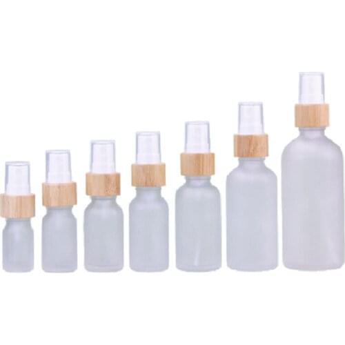 5ml~100ml Refillable Sprayer Bottle White Matte Cosmetic Containers Empty Atomizer Makeup Mist Spray Bottle Perfume Glass Vials