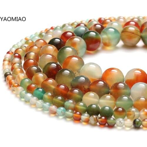 AAA+ Mix Color Peacock Agat Natural Stone Beads DIY Bracelet Necklace For Jewelry Making 6-12 mm Strand 15'' Wholesale