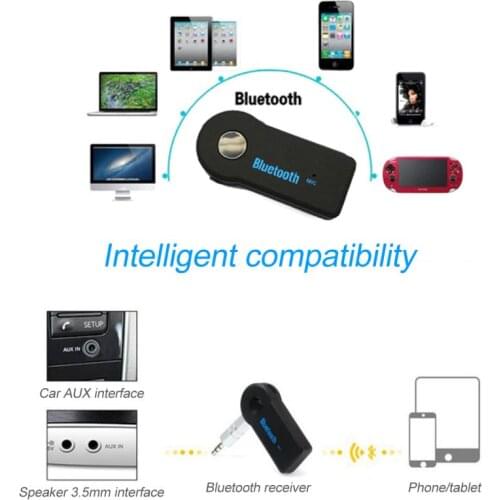 2 In 1 Wireless 5.0 Receiver 3.5mm Jack Stereo Adapter Headphone Handsfree Receiver USB Audio Transmitter Video Player