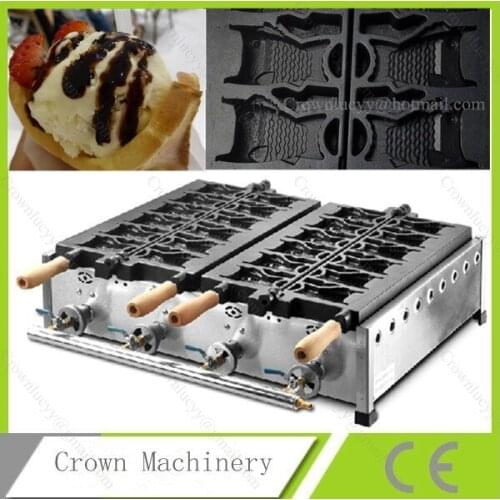 LPG Gas Fish shape waffle cake machine;waffle cake maker machine