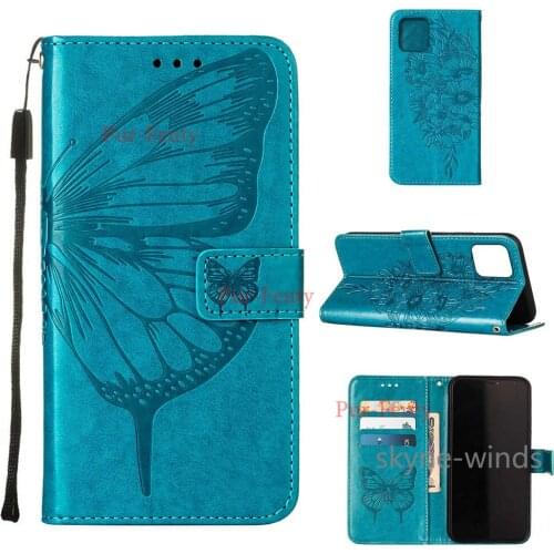 For APPLE iPhone 13 mini Pro max Butterfly embossing leather case flip wallet stand cover for iPhone13 mini Pro max coque fundas