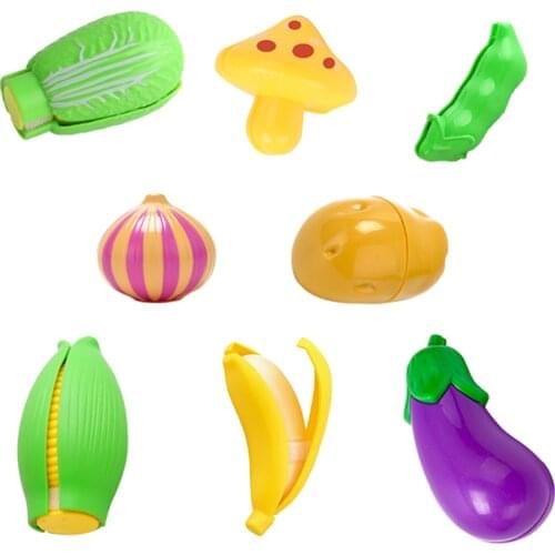 Kitchen Toy Pretend Playset Cutting Fruit / Vegetable Educational Toys Gift For Children Kids Girls