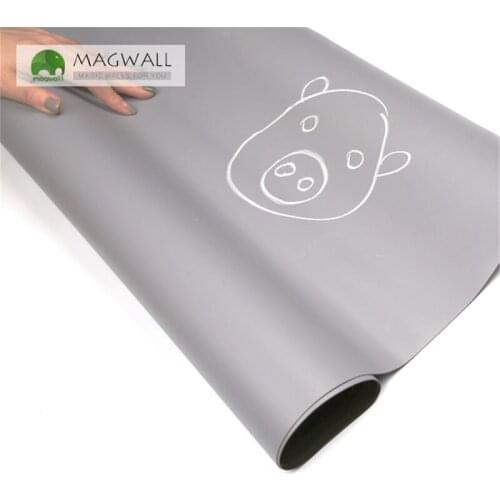 Magnetic double-layer gray color writing board 0.9*2m school teaching dust free chalkboard