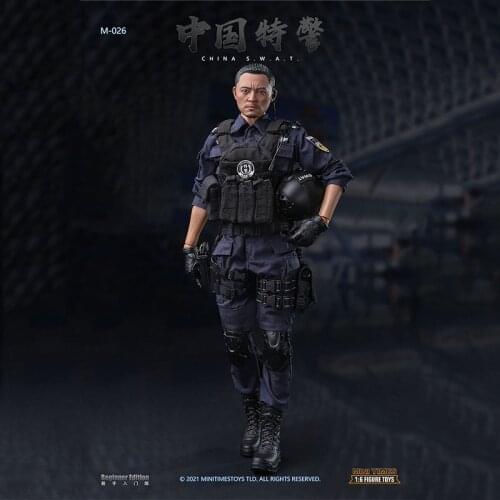 Mini Times 1/6 M026 Chinese SWAT Male Soldier Police Full Set Action Figure Doll Toy