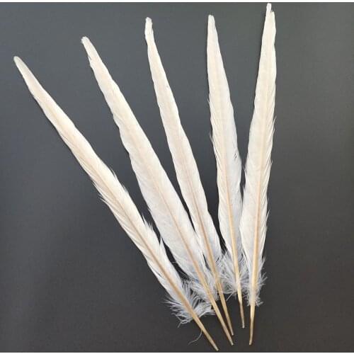 Wholesale 500 pcs Beige Natural Pheasants feathers 12-14inches/30-35cm Christmas decoration clothing accessories
