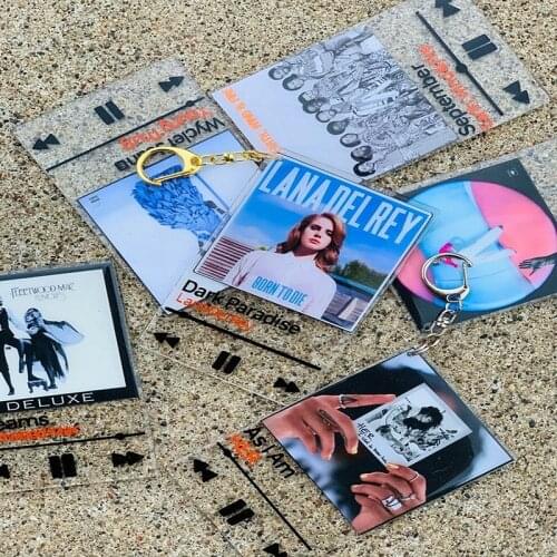 Personalized Acrylic Keychain with Album Cover, Music, Spotify, Jewelry Christmas Gift