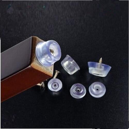 Furniture feet pads non-slip mat transparent wear protection rubber mat moisture cushion pad stool chairs feet noise reduction