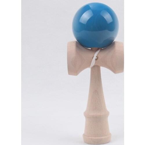Factory direct sales Transparent paint Kendama toys for all ages to head the ball strings professional japan japanese