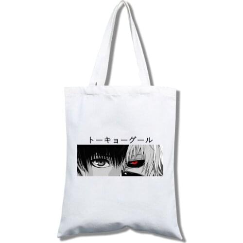 Tokyo Ghoul-cotton shopping bag, shopper bag, reusable jute bags, cloth bag, tissu