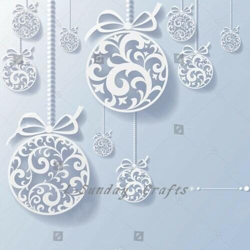 Die Cuts Christmas Ornaments Metal Cutting Dies Scrapbooking Embossing Paper Cardmaking Crafts Deocr