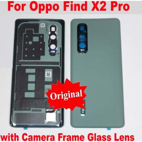 Original 6.7" X2Pro Housing Door Rear Case For Oppo Find X2 Pro Battery Back Cover Mobile Lid with Camera Frame Glass Lens