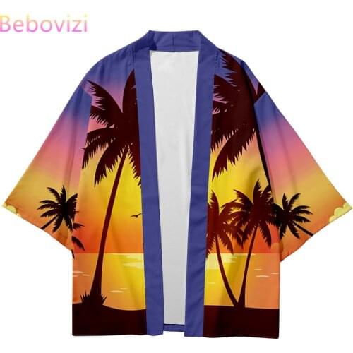 2021 Plus Size XXS-6XL Beach Loose Japanese Streetwear Cardigan Women Men Harajuku Haori Cosplay Kimono Top Yukata Clothes