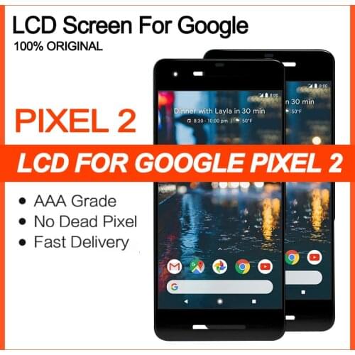 100% Original 5.0" Amoled For HTC Google Pixel 2 LCD Display Touch Screen Digitizer Assembly Google Pixel2 Repair Part
