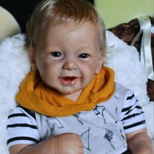 21 Inches Lifelike Newborn Bebe Reborn Phoenix Vinyl Kit Unpainted Unfinished Doll Parts DIY Blank Reborn Vinyl Doll Kit