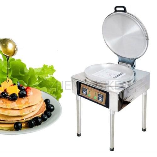 220V Electric Bake Pan Commercial Stainless Steel Constant Temperature Double Sided Heating Scones Pizza Fried Dumplings Machine
