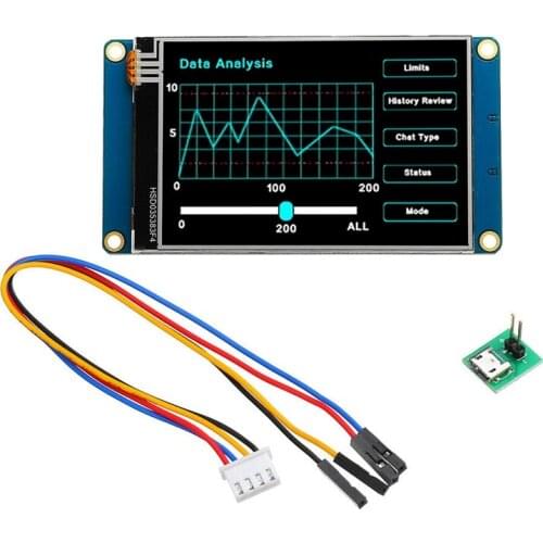 3.5-Inch LCD Touchscreen for Nextion NX4832T035 3.5-Inch Human-Computer Interaction Interface HMI Basic English Module