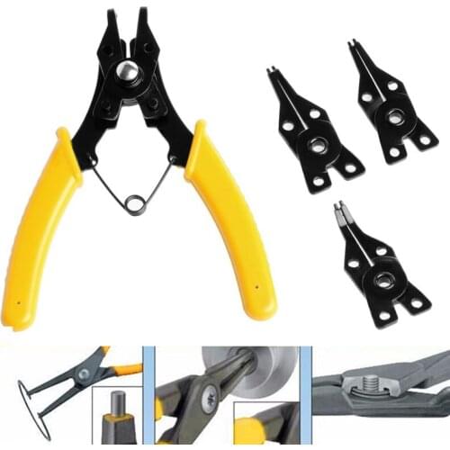 4in1 Snap Ring Plier Circlip Combination Retaining Clip Pliers Hand Tool Set
