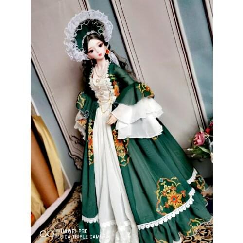 BJD Dolls by hand customized make up female dolls 1/3 56cm Plastic joint moveable doll