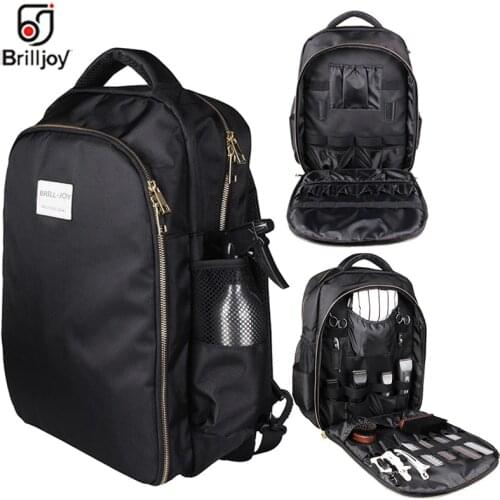 Brilljoy Hairdressing Tool bag Barber Accessories Large Capacity Storage Backpack Hair Styling Tool Outdoor Travel Shoulders Bag