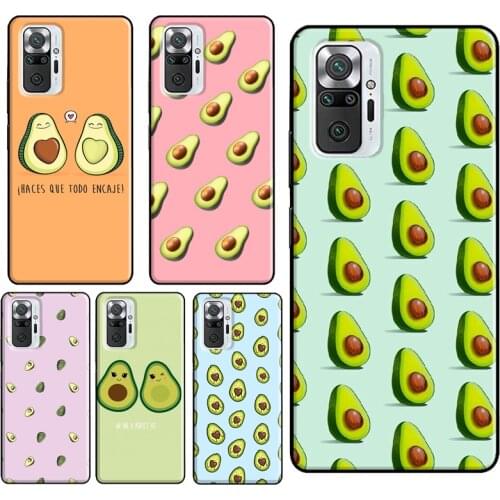 Avocado pattern Phone Case For Xiaomi Redmi Note 10 Pro Note 9 Pro Note 8 Pro 8T 9S 7A 8A 9A 9C 9T Cover