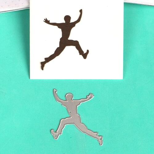 DUOFEN METAL CUTTING DIES S18082319 leaping younger embossing stencil DIY Scrapbook Paper Album 2018 new