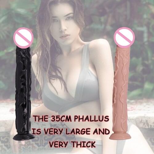 Sex Toy For Adults 35cm Two Colors PVC Material Super Meat Pillar Imitation Penis Super Thick Stallion Sex Toys -40